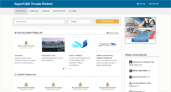 Desktop Screenshot of kayseridekifirmalar.com