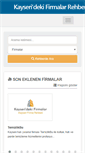 Mobile Screenshot of kayseridekifirmalar.com